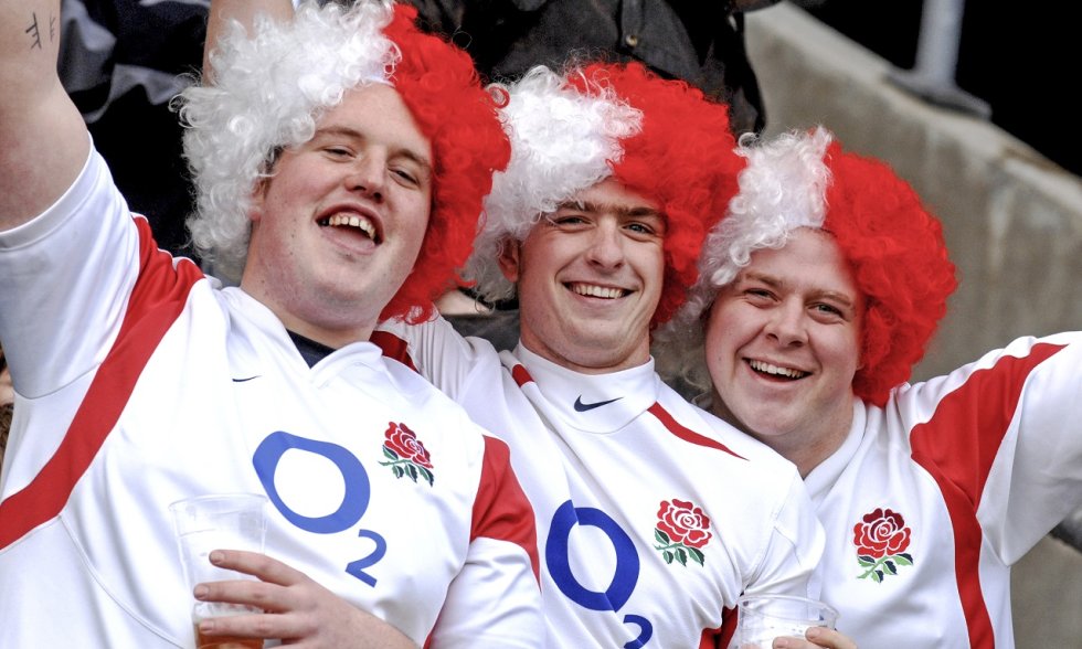 Englische Rugby Fans