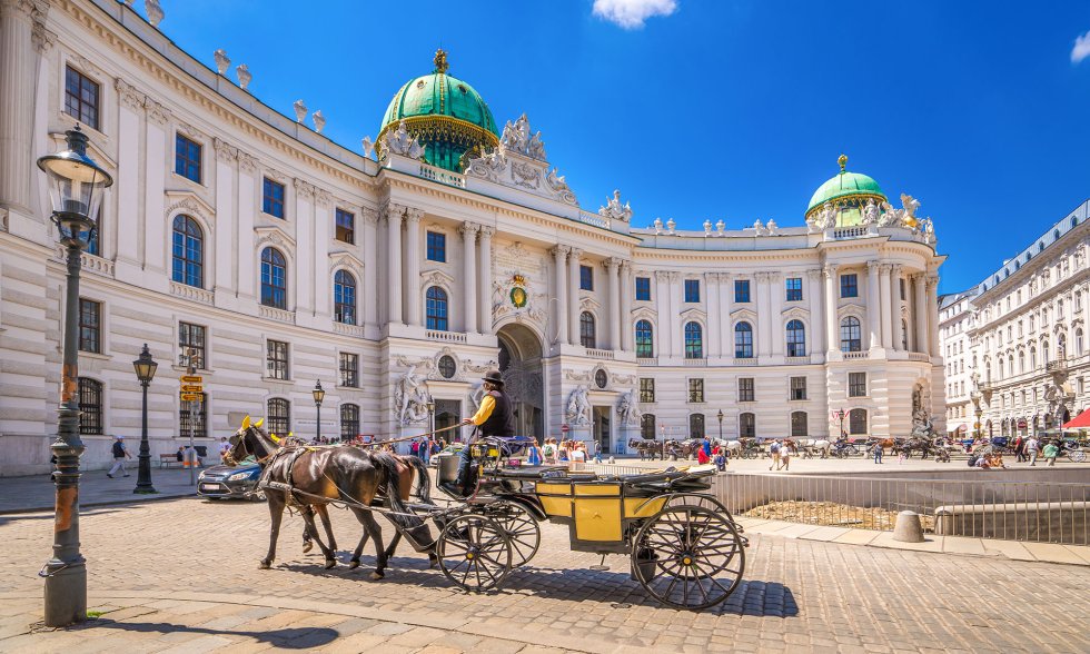 Kutsche mit Pferden in Wien